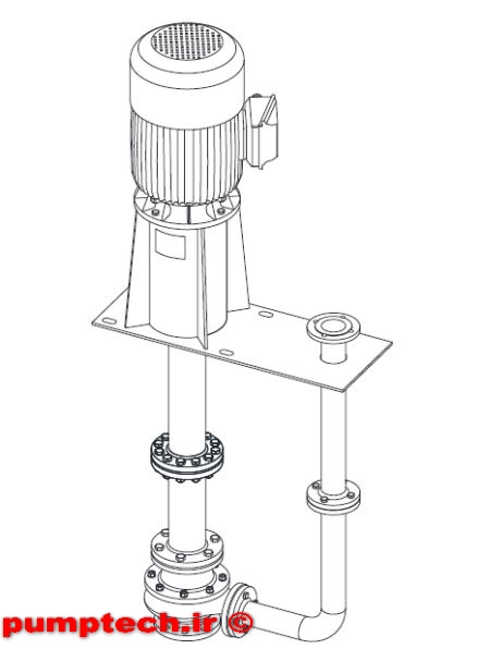 پمپ های لجن کش با بدنه مارپیچی و محور انتقال عمودی SCPV